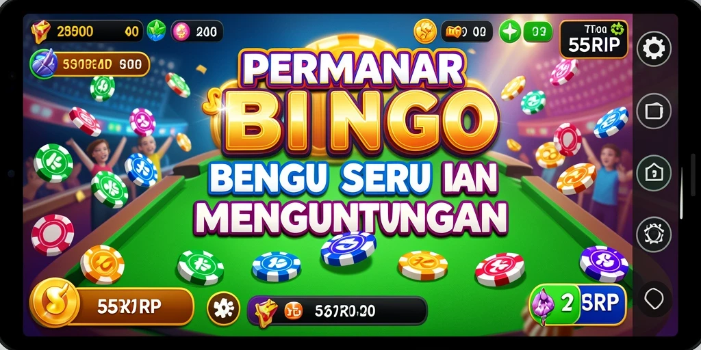 Tampilan menarik dari gameplay Bingo di 55RP.