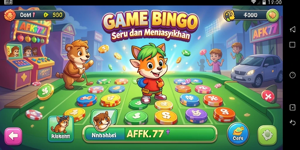 Screenshot gameplay Bingo AFK77 yang penuh keseruan.