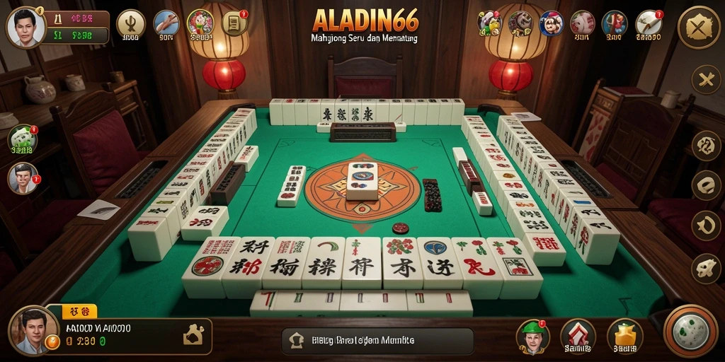 Screenshot gameplay ALADIN66 yang menampilkan keseruan dan tantangan Mahjong.