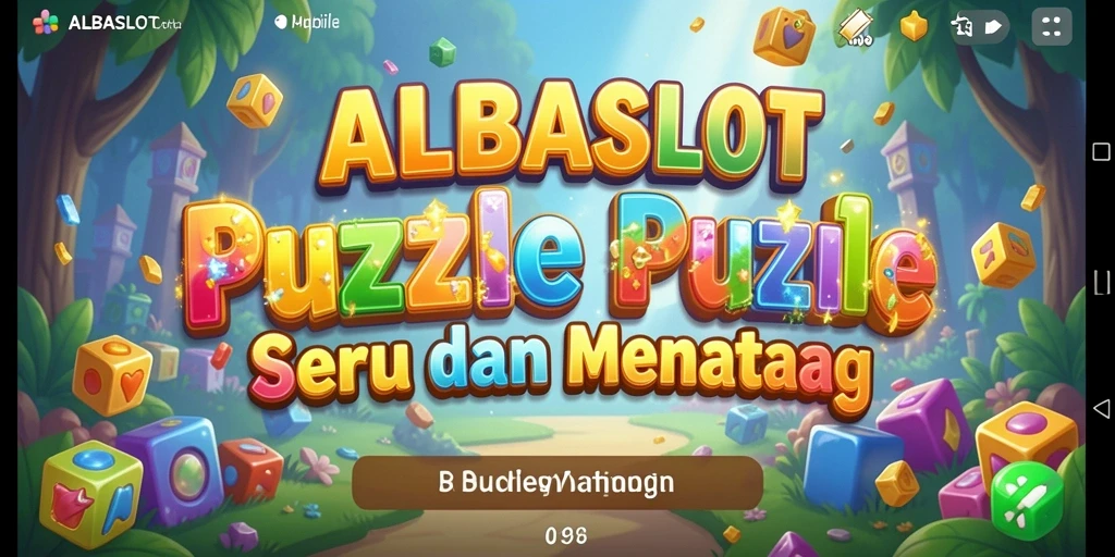 Tampilan gameplay ALBASLOT yang penuh warna dan menantang.