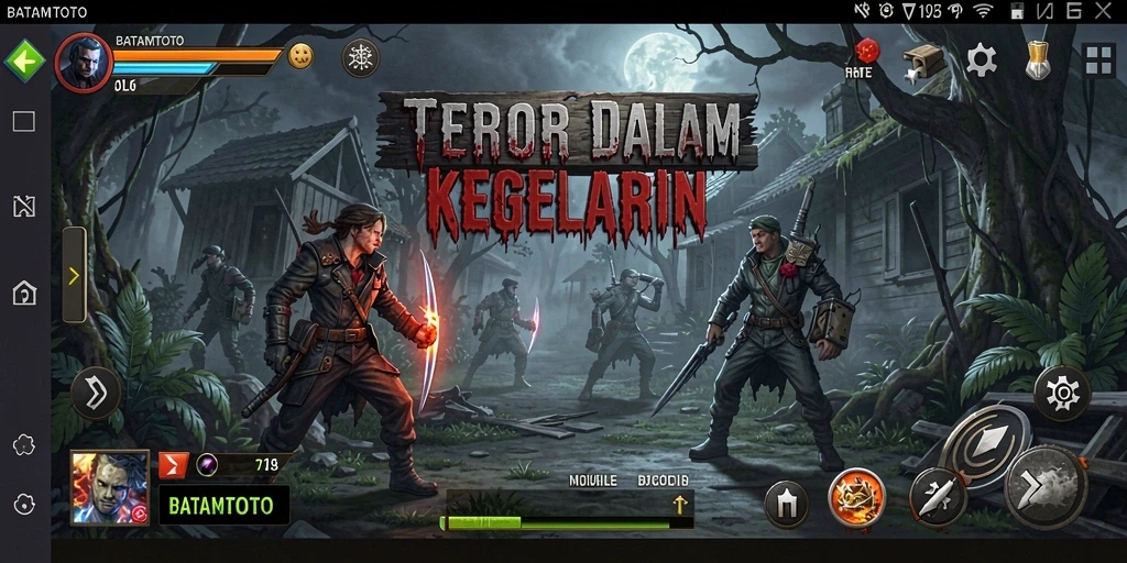 Tampilan menakutkan dari gameplay BATAMTOTO yang mencekam.