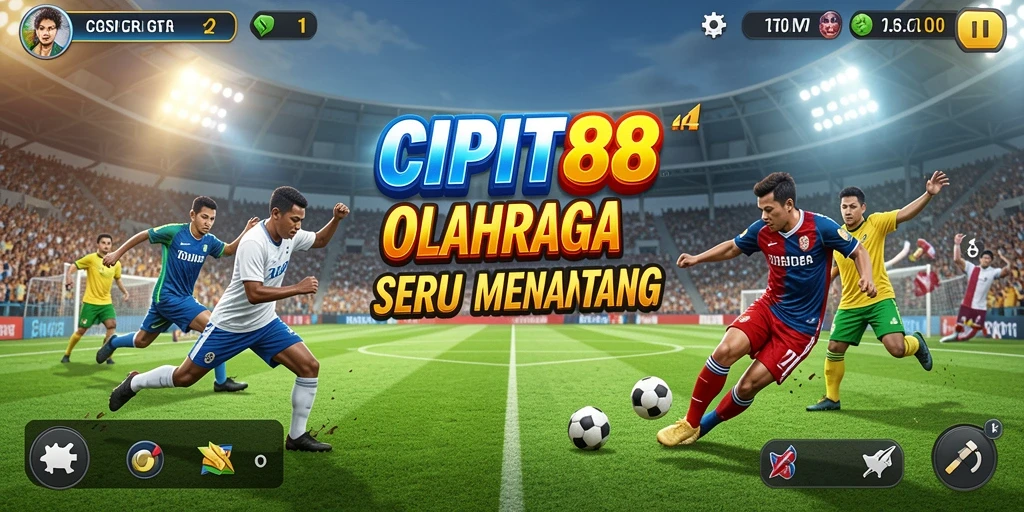Tampilan gameplay seru di CIPIT88 dengan berbagai cabang olahraga.