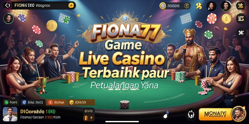 Tampilan gameplay menarik FIONA77 dalam suasana Live Casino.