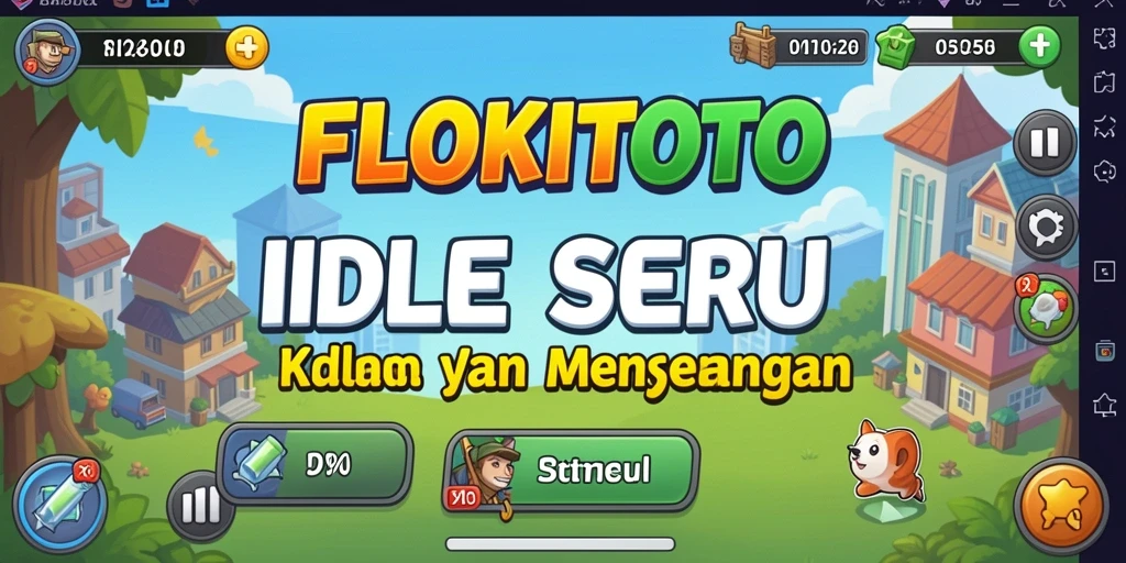 Tampilan gameplay <strong>FLOKITOTO</strong> yang menarik dan penuh warna.