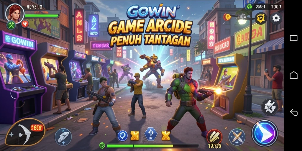Tampilan gameplay seru dari GOWIN dengan penuh tantangan.