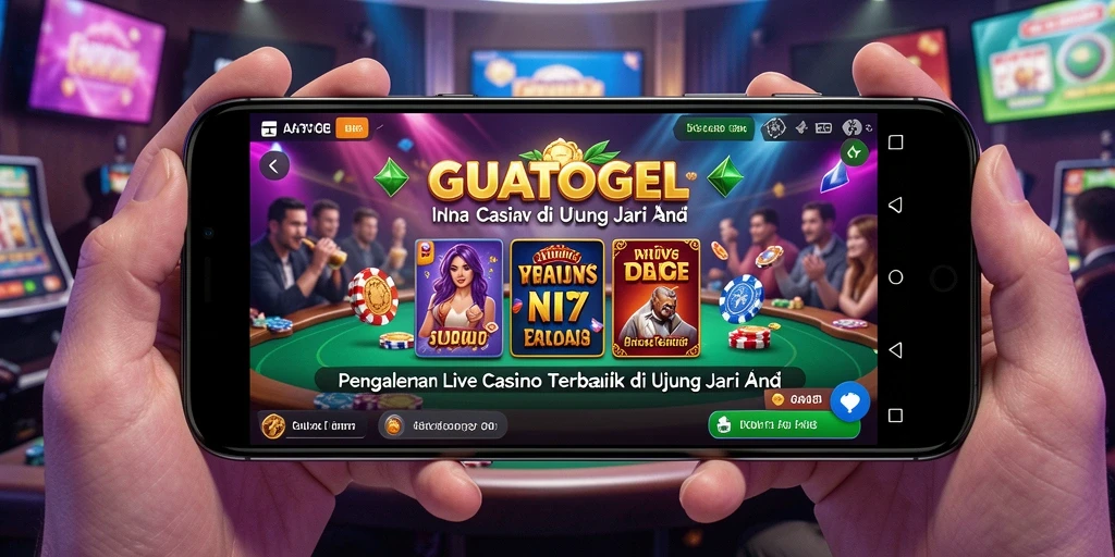 Screenshot GUATOGEL menampilkan dealer langsung dalam permainan kasino yang menarik.