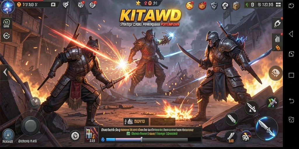 Tampilan gameplay mendebarkan dalam <strong>KITAWD</strong> yang menuntut strategi cerdas.