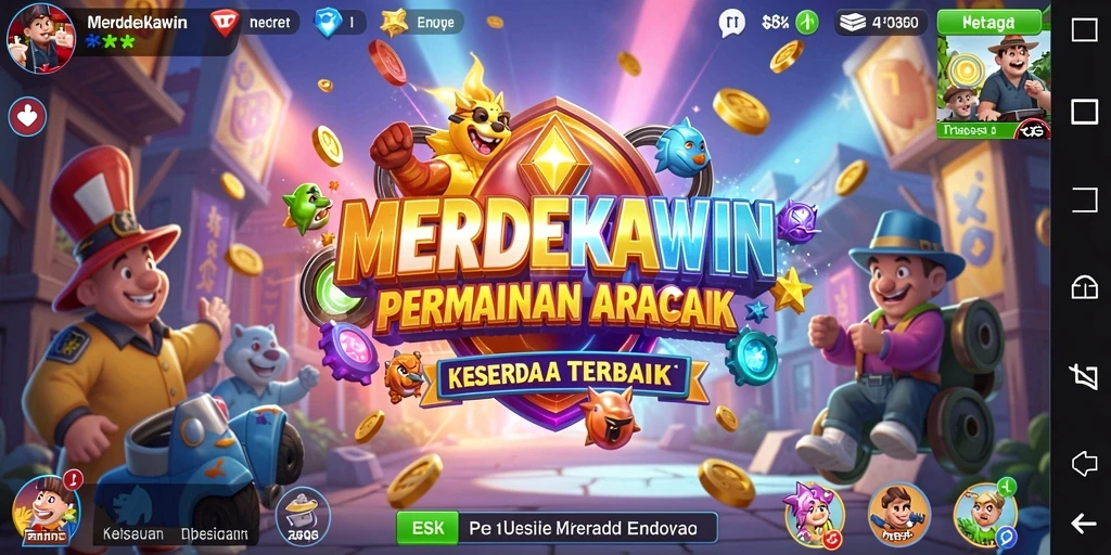 Tampilan gameplay seru dari MERDEKAWIN yang menantang.