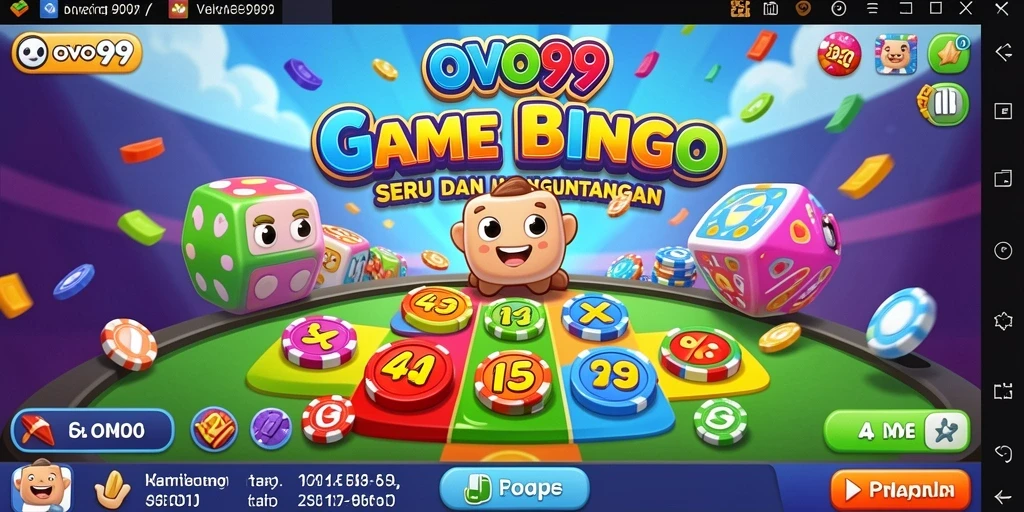 Tampilan gameplay OVO99 yang seru dan menarik saat bermain Bingo.