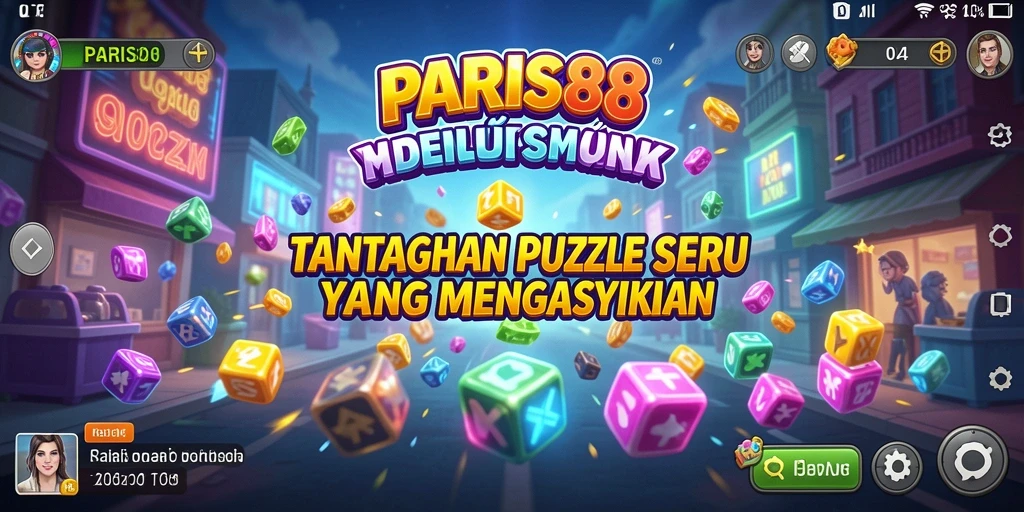 Tampilan gameplay menarik dari game puzzle PARIS88.