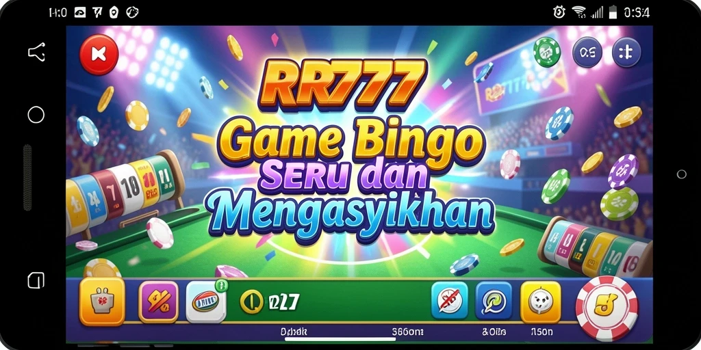 Tampilan gameplay seru dari aplikasi Bingo RR777.