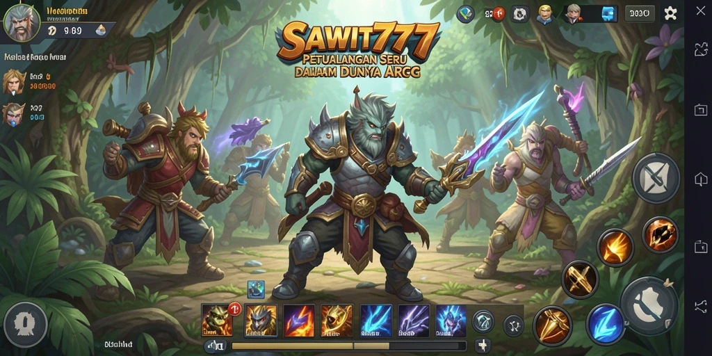 Tampilan aksi seru dalam gameplay SAWIT777.