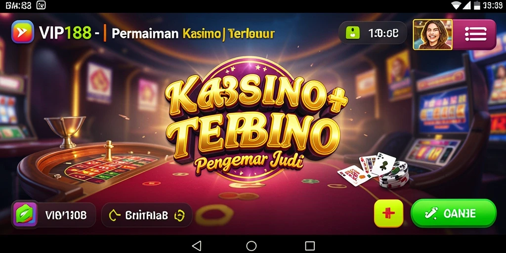 Tampilan menarik gameplay kasino di VIP188 dengan grafis berkualitas tinggi.