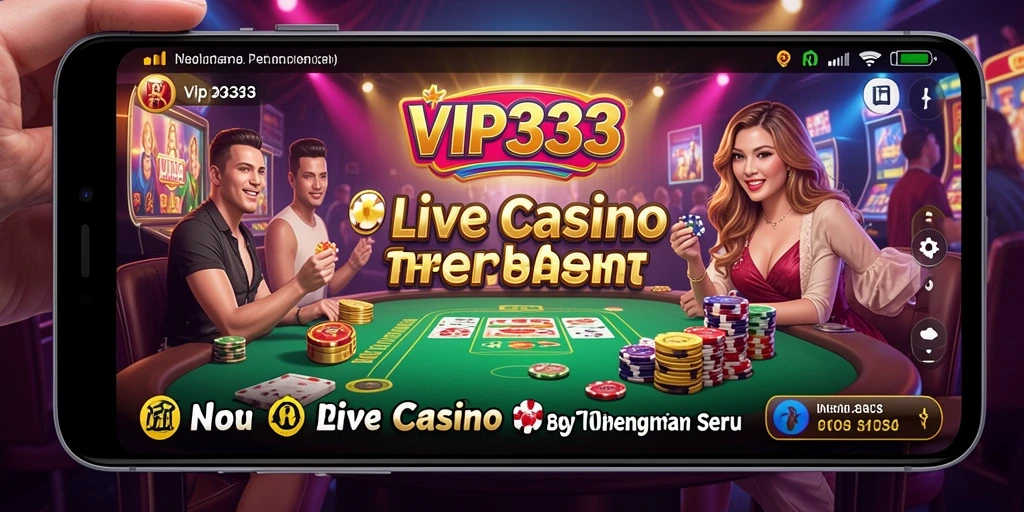 Tampilan gameplay Live Casino yang menarik di VIP333.